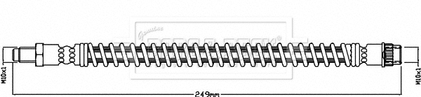Flexible de frein BORG & BECK BBH8480