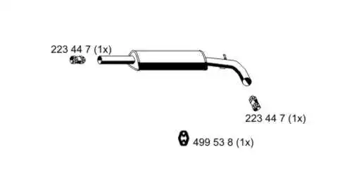 Silencieux central ERNST 112246