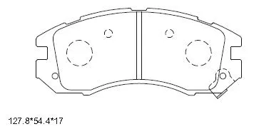 Kit de plaquettes de frein, frein à disque ASIMCO KD3721