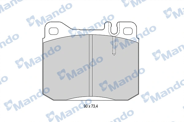 Kit de plaquettes de frein, frein à disque MANDO MBF015058