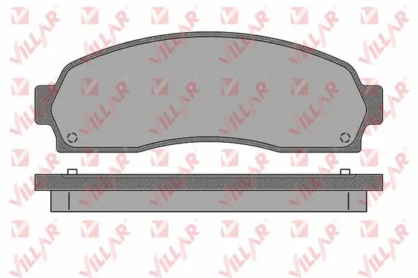 Kit de plaquettes de frein, frein à disque VILLAR 626.1542