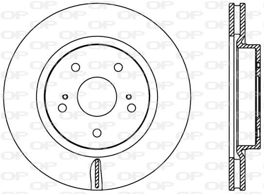 Disque de frein OPEN PARTS BDR2447.20