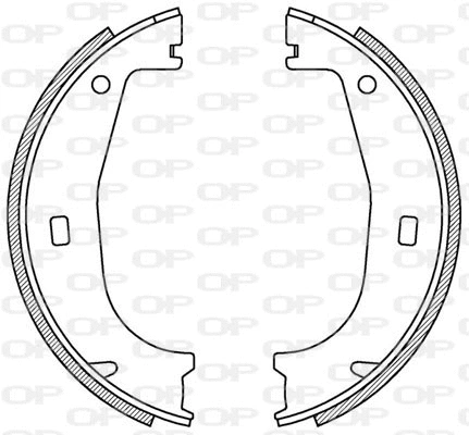 Jeu de mâchoires de frein OPEN PARTS BSA2155.00