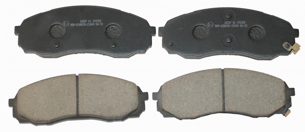 Kit de plaquettes de frein, frein à disque National NP2528
