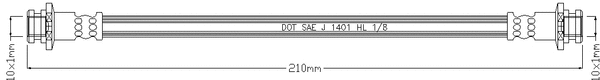 Flexible de frein JURATEK JBH1045