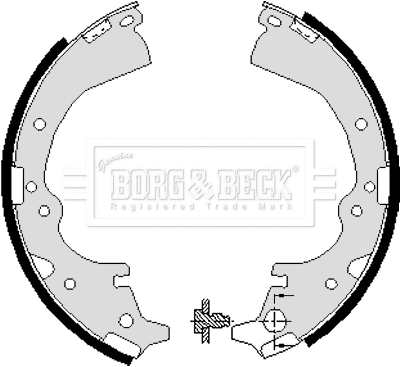 Jeu de mâchoires de frein BORG & BECK BBS6040
