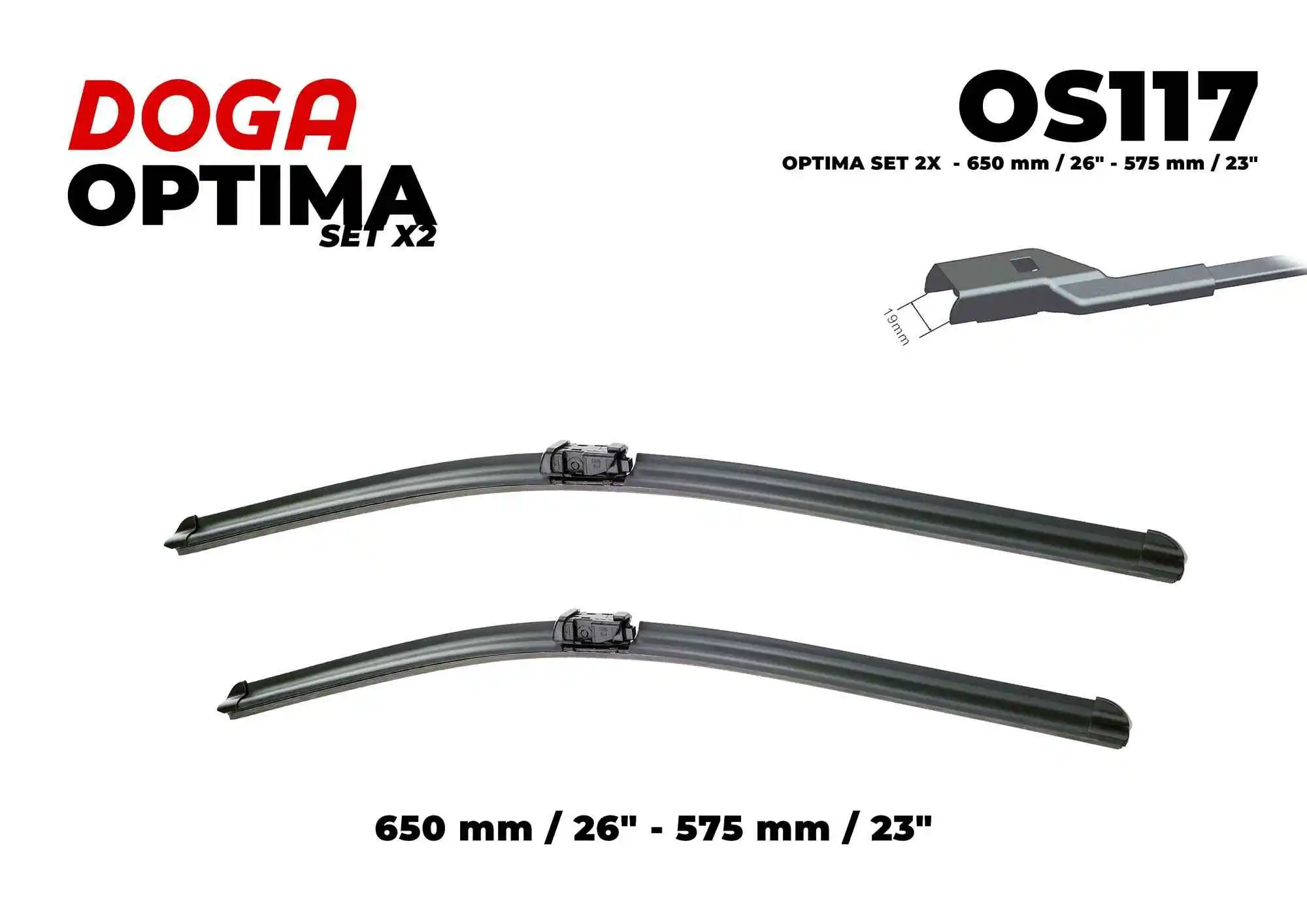 Balai d'essuie-glace DOGA OS117