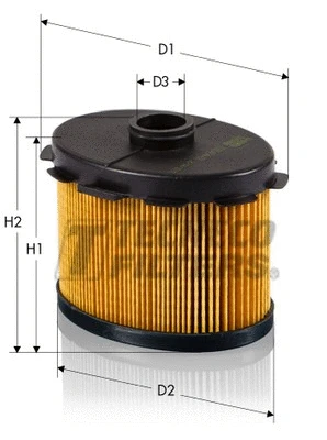 Filtre à carburant TECNECO FILTERS GS0454OV