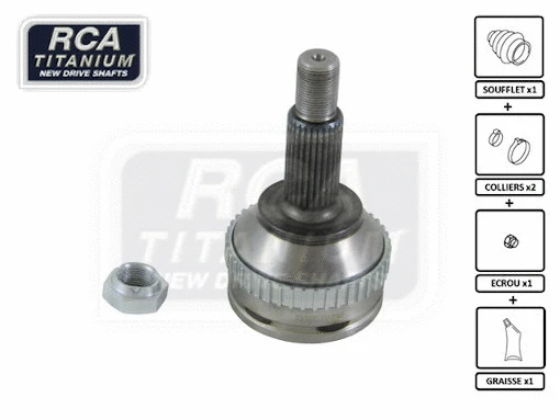 Jeu de joints, arbre de transmission RCA FRANCE AF06A