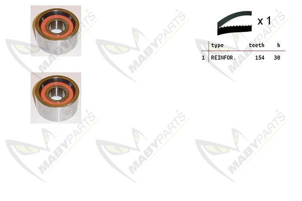 Kit de courroie crantée MABYPARTS OBK010081