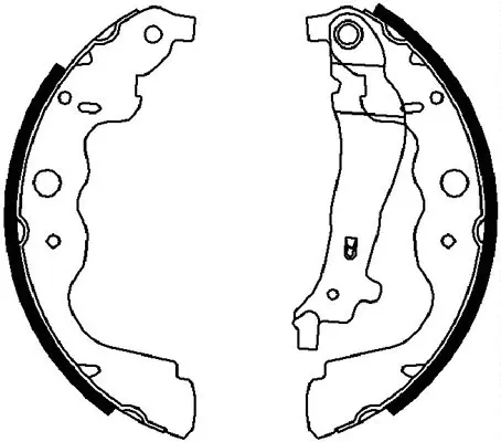 Jeu de mâchoires de frein SB BS43551