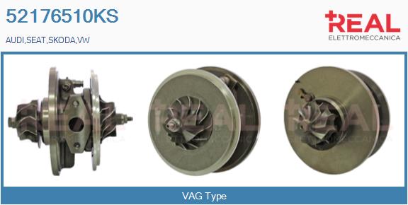 Groupe carter, turbocompresseur REAL 52176510KS