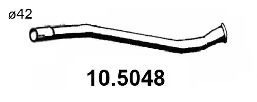 Tuyau d'échappement ASSO 10.5048