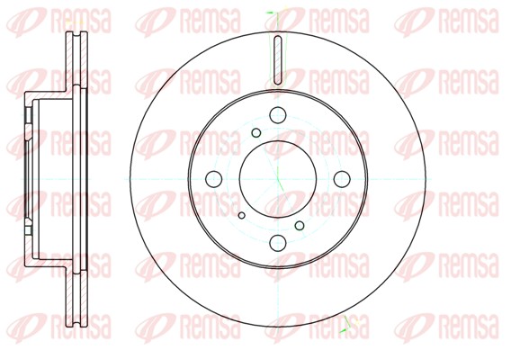 Disque de frein REMSA 61104.10