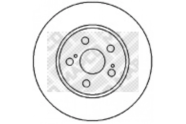 Disque de frein MAPCO 45558