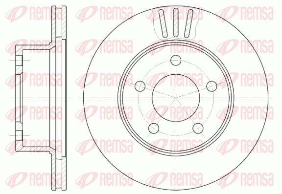 Disque de frein REMSA 6475.10
