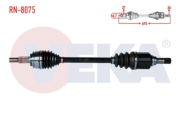 Arbre de transmission VEKA RN-8075