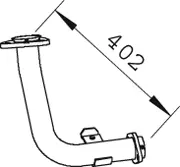 Tuyau d'échappement DINEX 66117