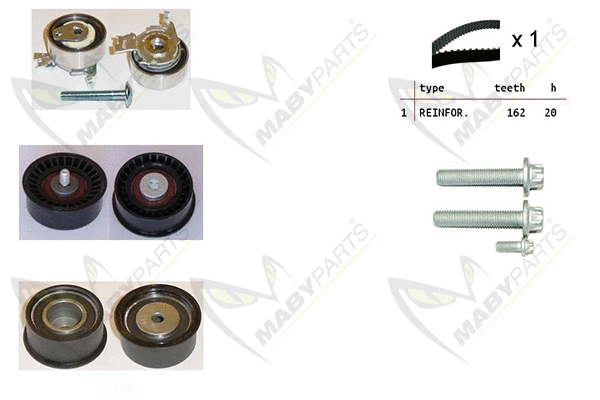 Kit de courroie crantée MABYPARTS OBK010133