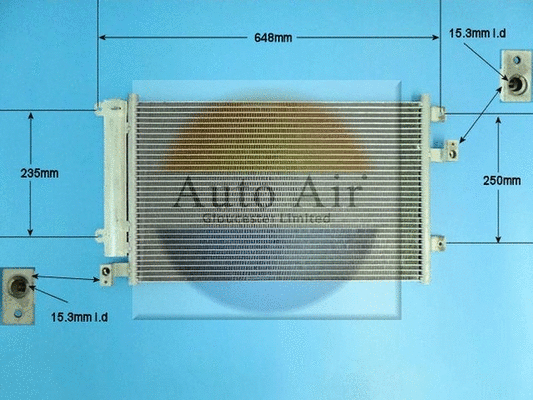Condenseur, climatisation AUTO AIR GLOUCESTER 16-1328