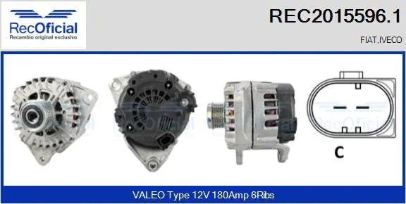 Alternateur RECOFICIAL REC2015596.1