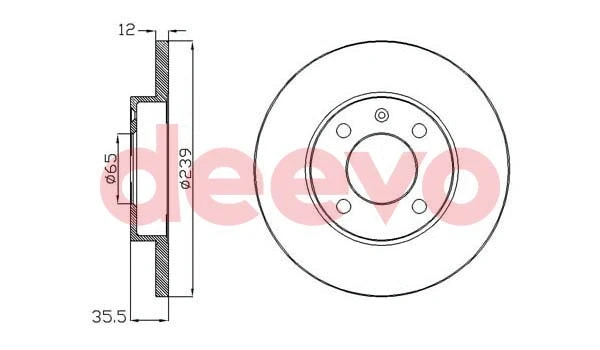 Disque de frein DEEVO BD10440