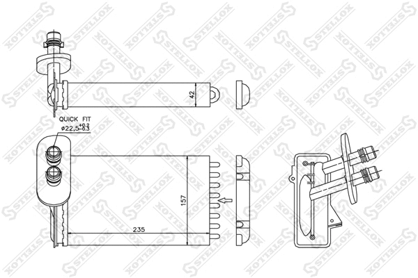 Système de chauffage STELLOX 10-35017-SX