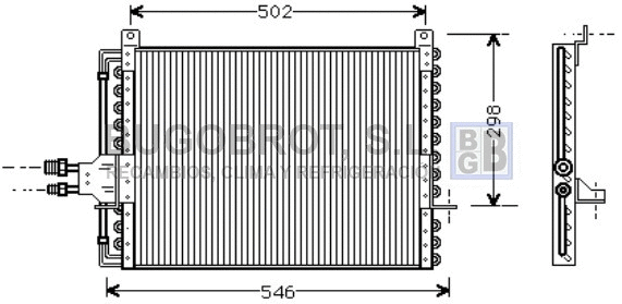 Condenseur, climatisation BUGOBROT 62-MS5206