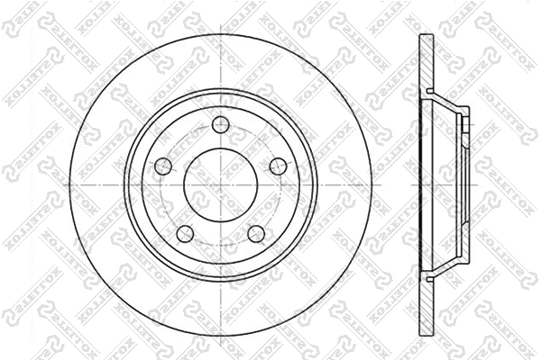 Disque de frein STELLOX 6020-4745-SX