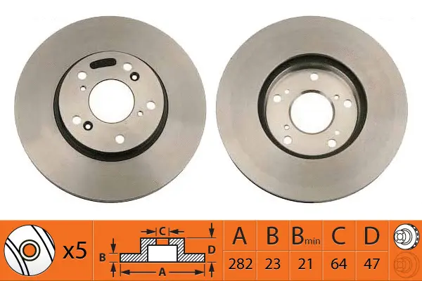 Disque de frein SB BR28115T