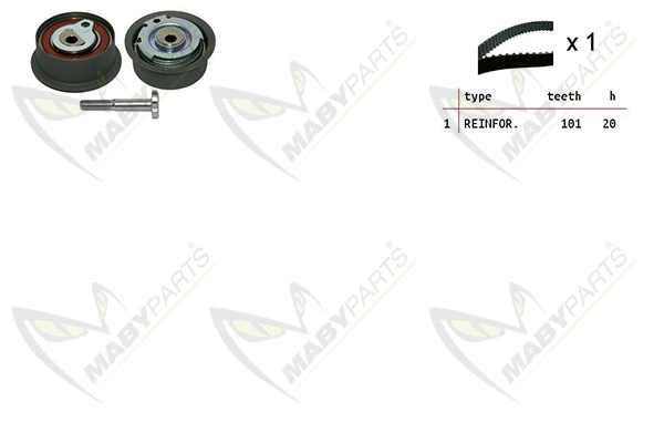 Kit de courroie crantée MABYPARTS OBK010157