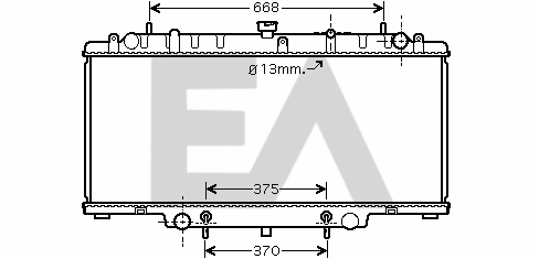 Radiateur, refroidissement du moteur EACLIMA 31R18105