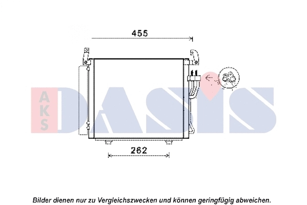 Condenseur, climatisation AKS DASIS 562026N