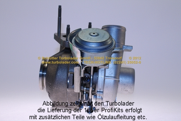 Turbocompresseur, suralimentation SCHLÜTTER TURBOLADER 166-09230MAX