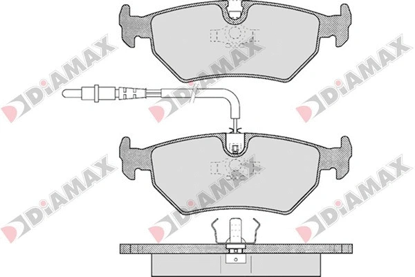 Kit de plaquettes de frein, frein à disque DIAMAX N09079