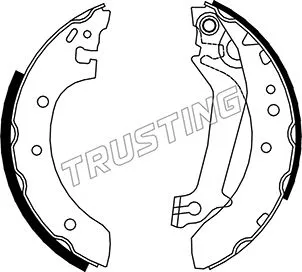 Jeu de mâchoires de frein TRUSTING 040.142