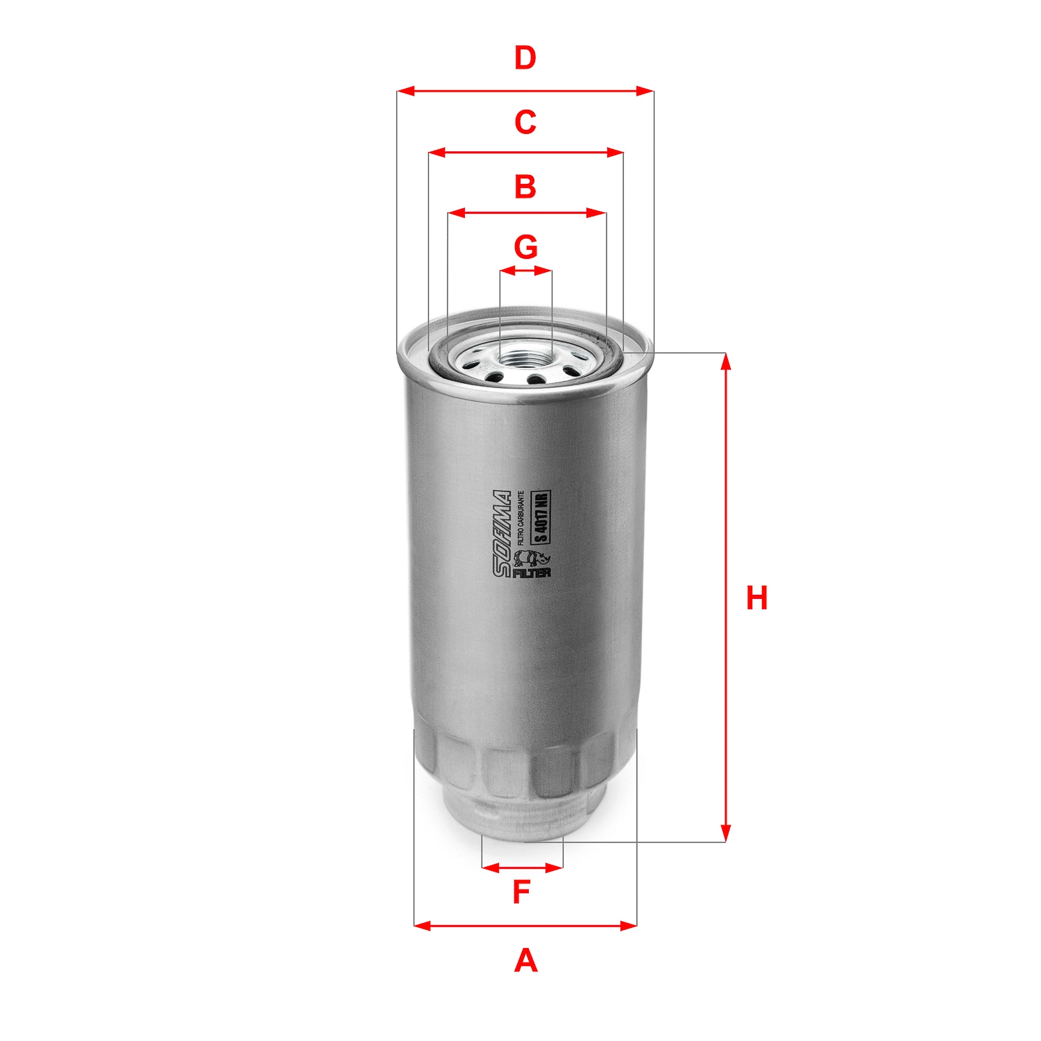 Filtre à carburant SOFIMA S 4017 NR