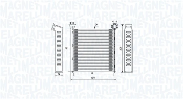 Système de chauffage MAGNETI MARELLI 350218448000