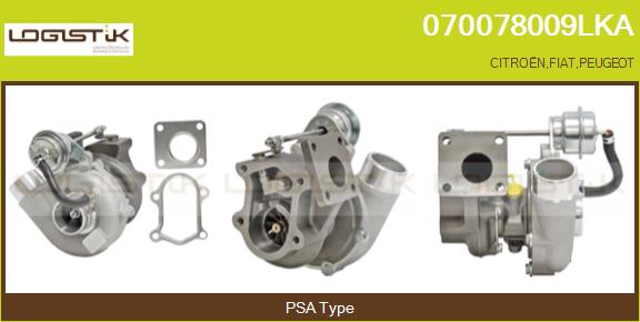 Turbocompresseur, suralimentation LGK 070078009LKA