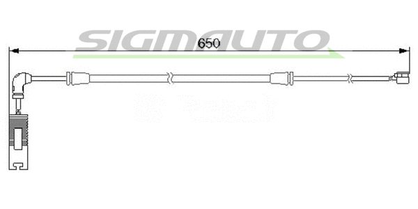 Contact d'avertissement, usure des plaquettes de frein SIGMAUTO WI0587
