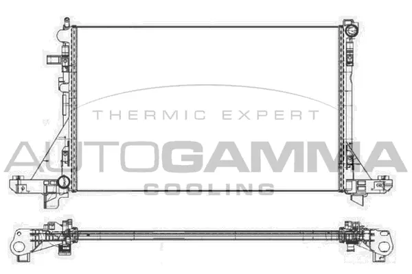 Radiateur, refroidissement du moteur AUTOGAMMA 107109