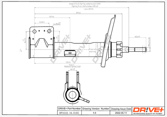 Amortisseur Dr!ve+ DP1610.10.0105