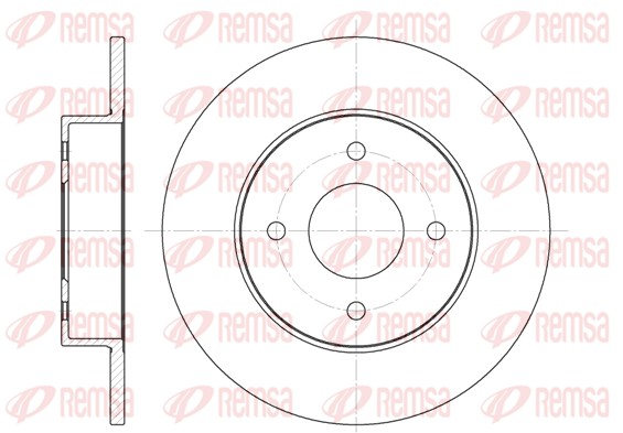 Disque de frein REMSA 6788.00