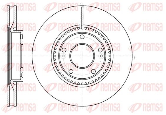 Disque de frein REMSA 61217.10