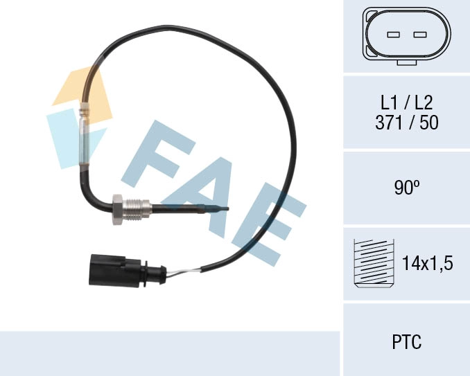 Capteur, température des gaz FAE 68092