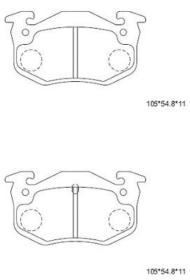 Kit de plaquettes de frein, frein à disque ASIMCO KD7719