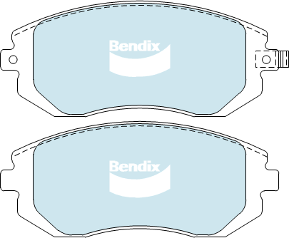 Kit de plaquettes de frein, frein à disque BENDIX-SEA DB1491 MKT