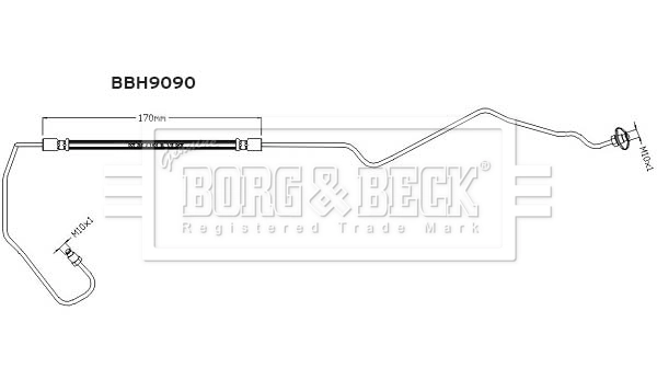 Flexible de frein BORG & BECK BBH9090