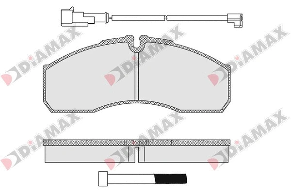 Kit de plaquettes de frein, frein à disque DIAMAX N09328B