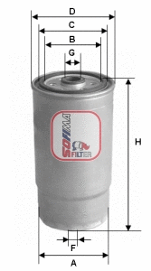 Filtre à carburant SOFIMA S 4525 NR